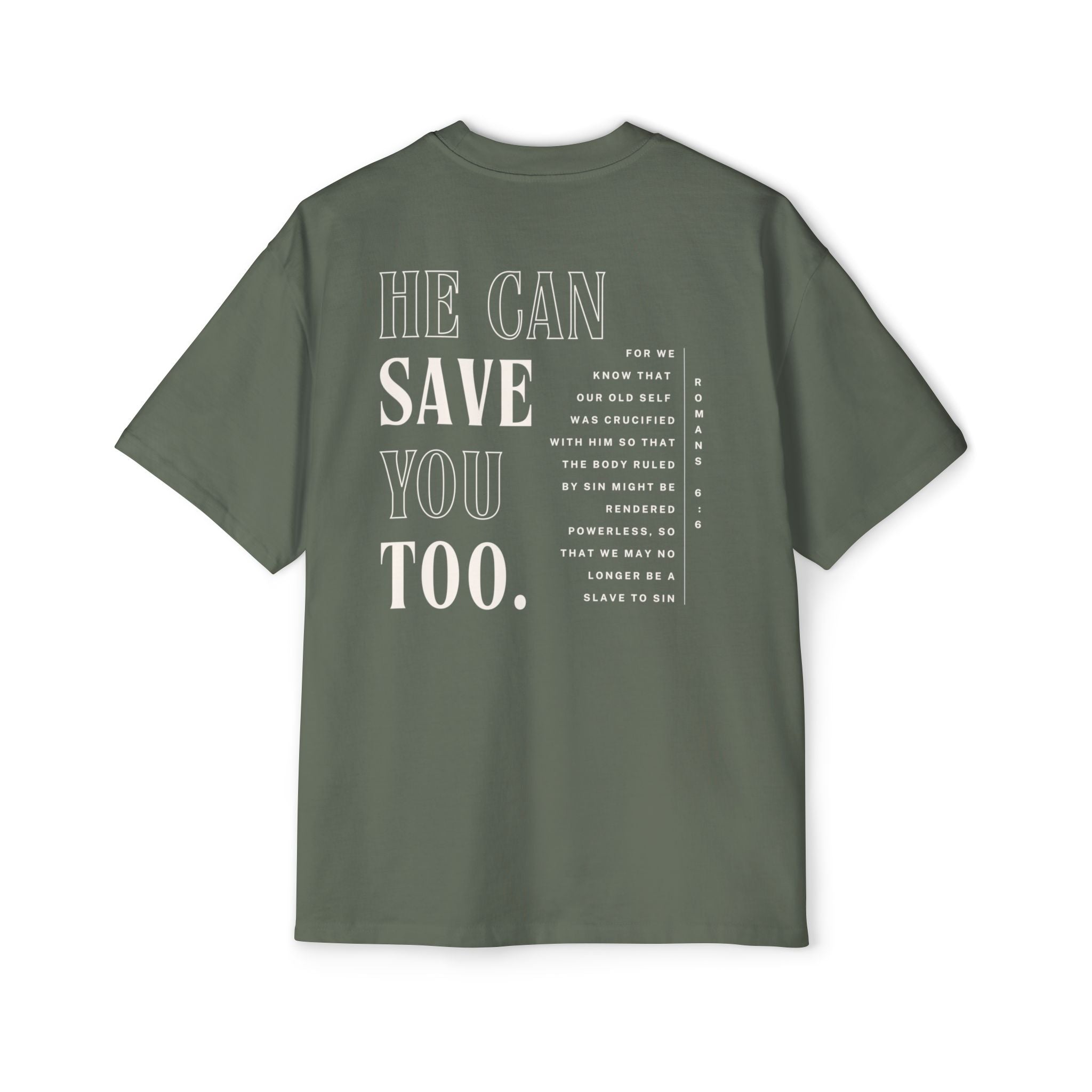 Jesus Saved Me | Unisex Heavy Oversized Tee