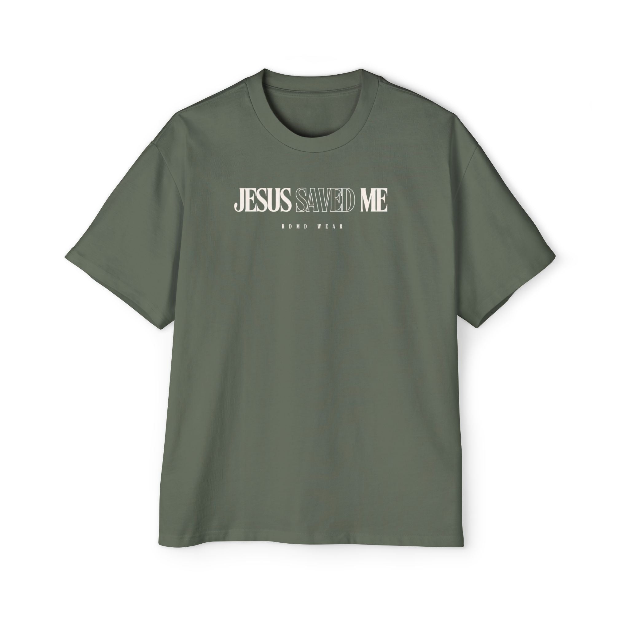 Jesus Saved Me | Unisex Heavy Oversized Tee