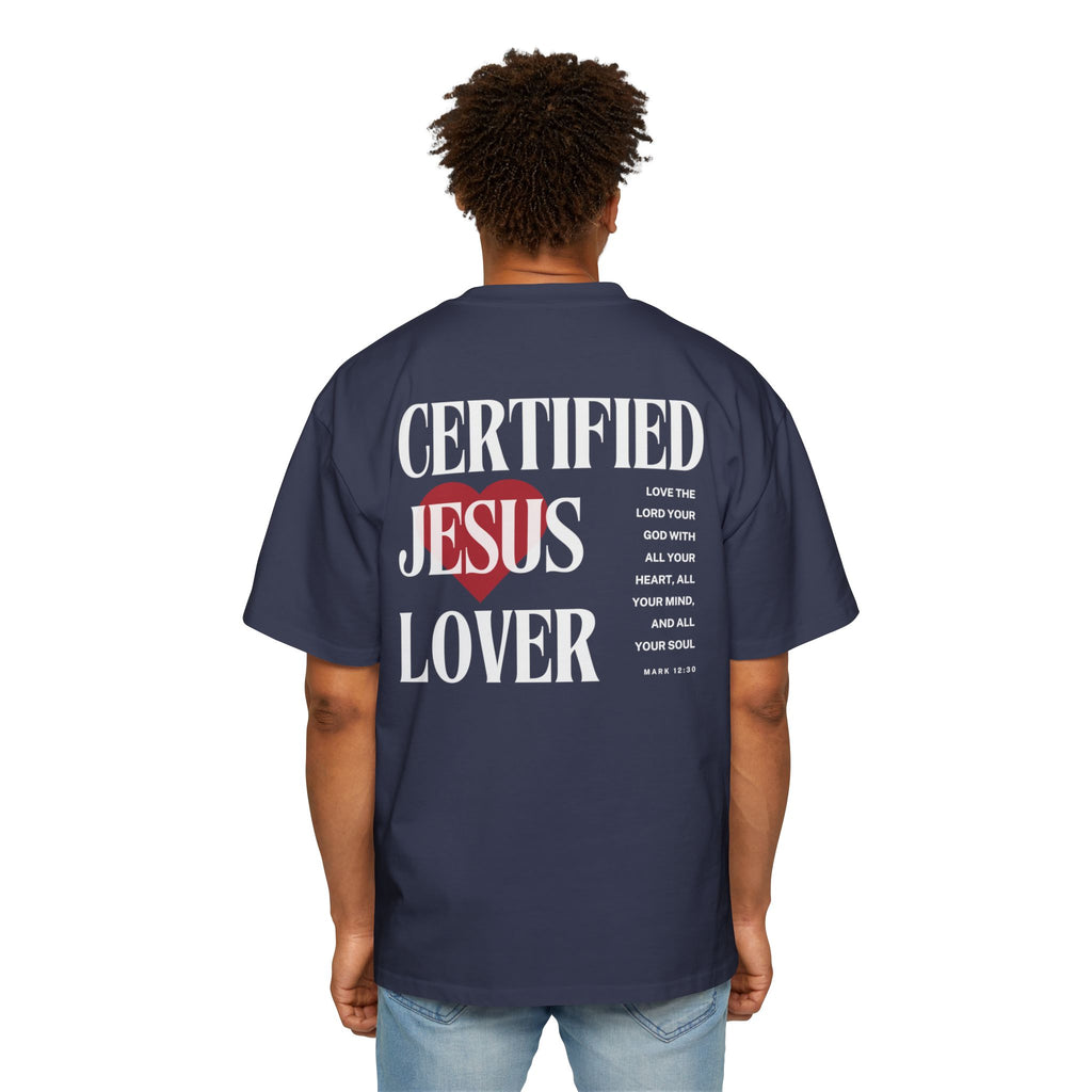 Jesus Lover | Unisex Heavy Oversized Tee