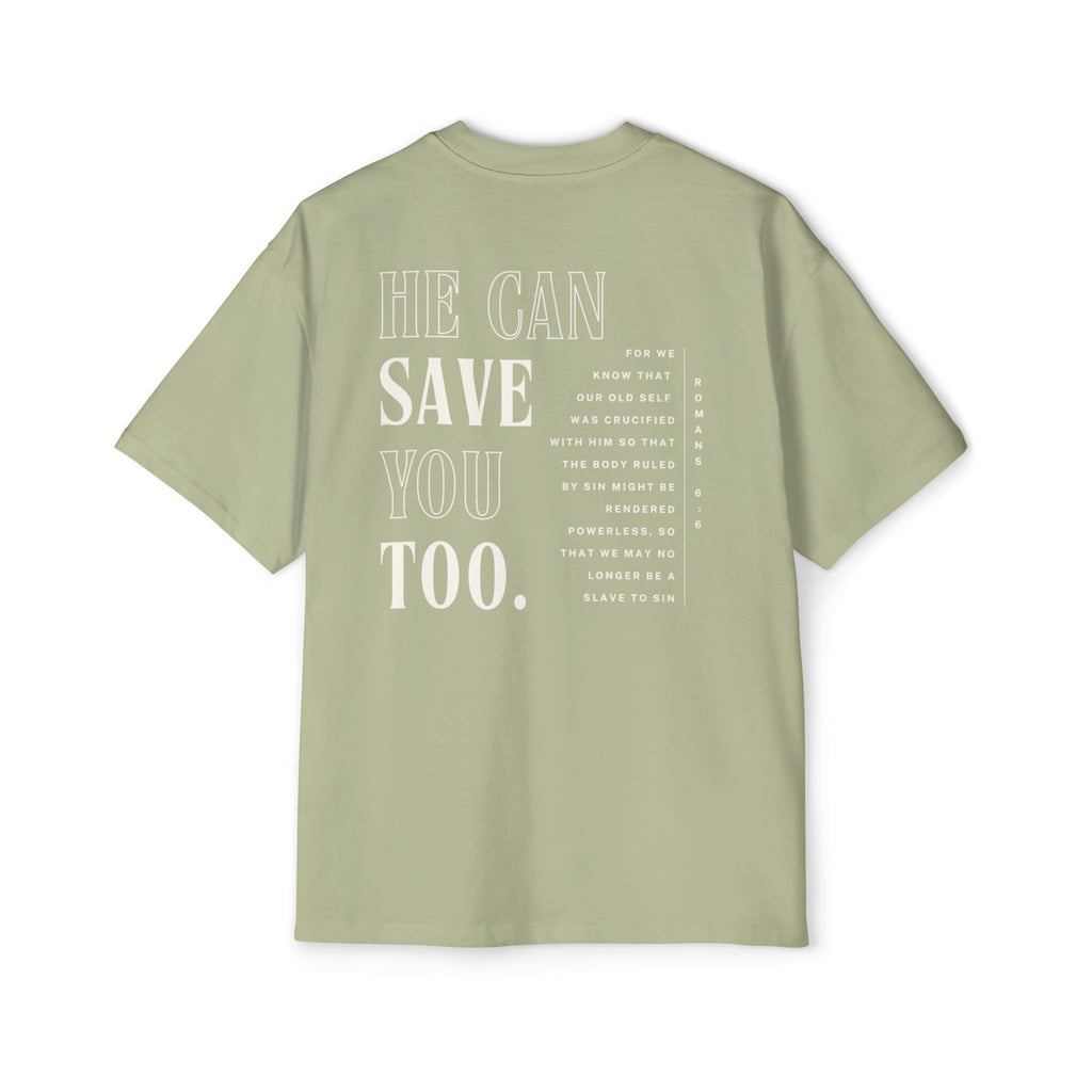 Jesus Saved Me | Unisex Heavy Oversized Tee
