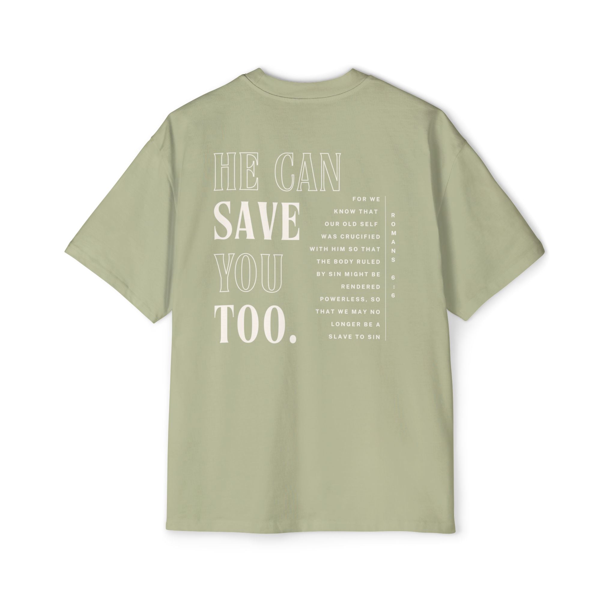 Jesus Saved Me | Unisex Heavy Oversized Tee