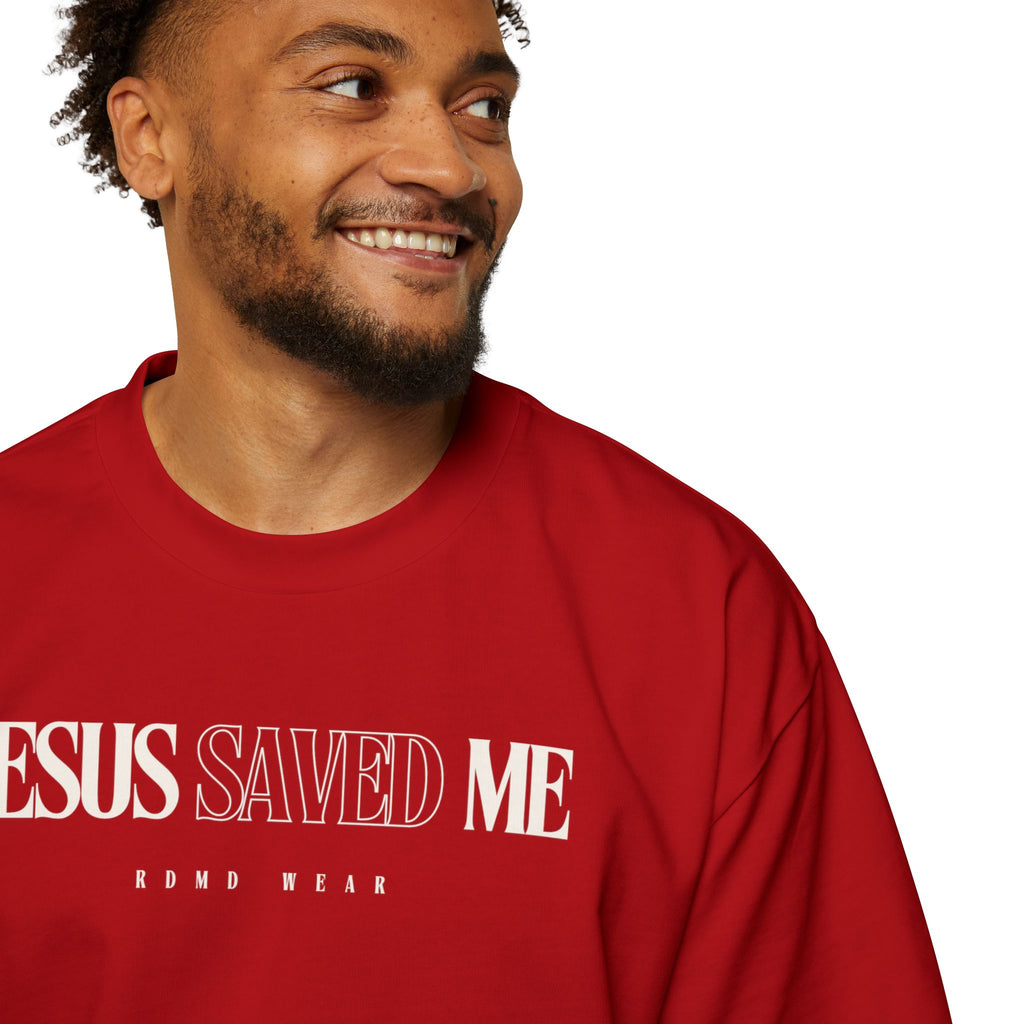 Jesus Saved Me | Unisex Heavy Oversized Tee