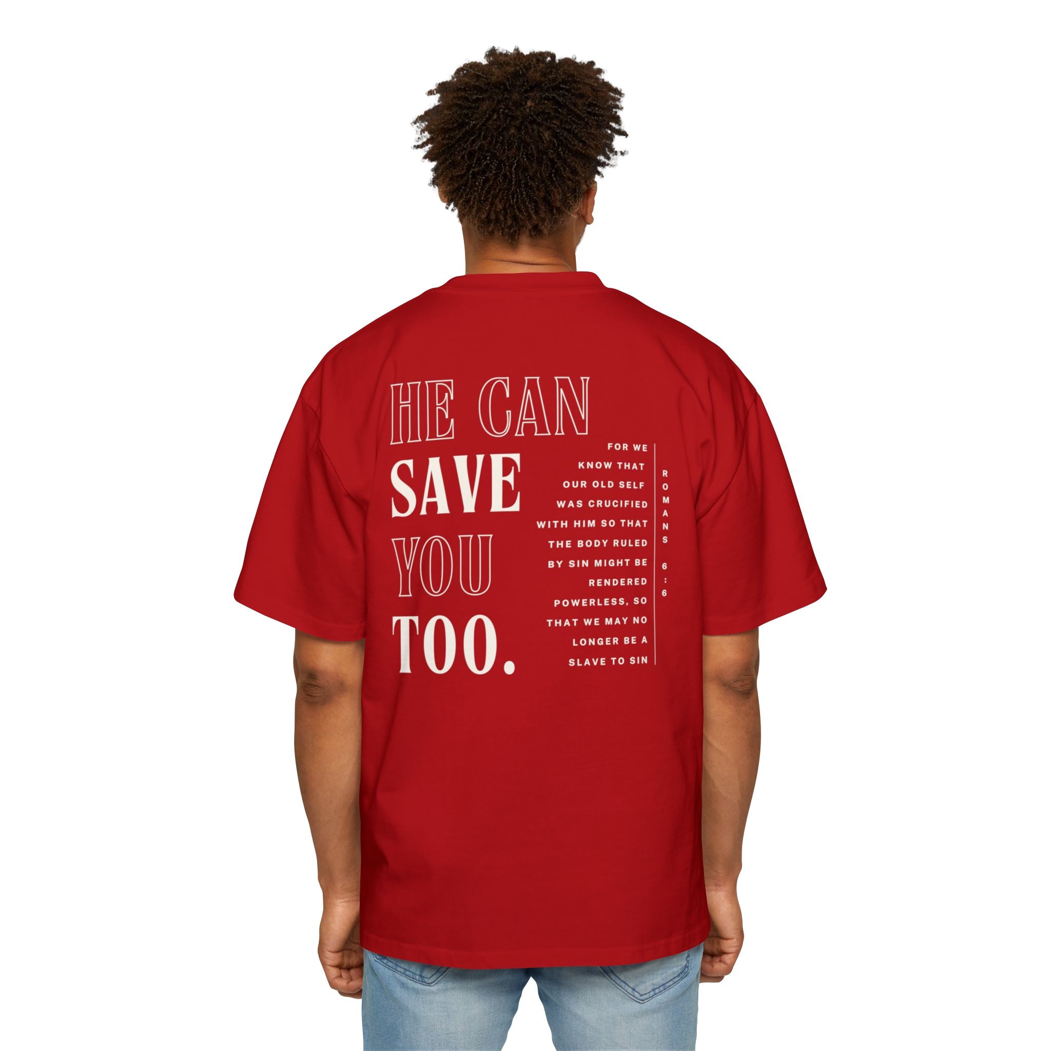 Jesus Saved Me | Unisex Heavy Oversized Tee