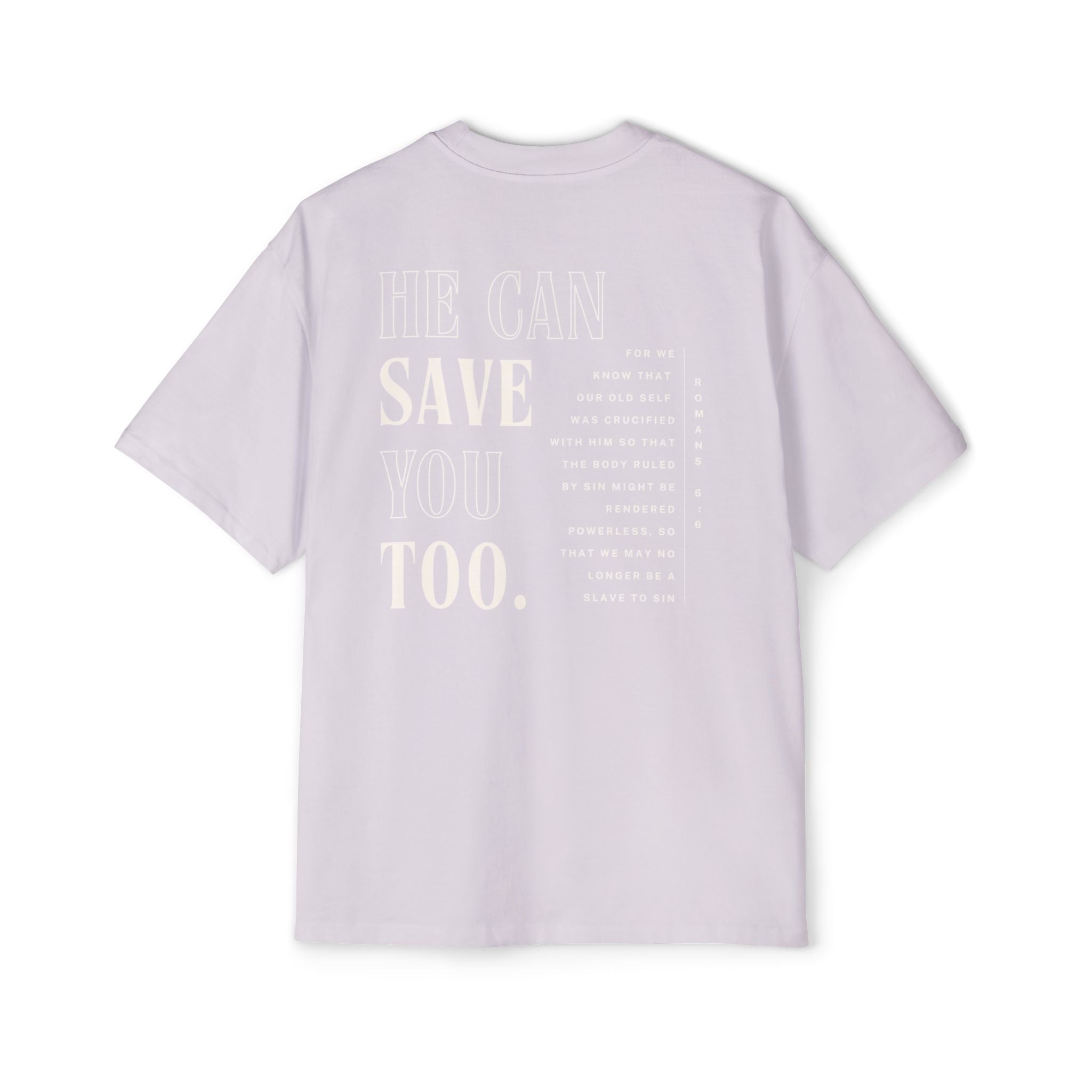 Jesus Saved Me | Unisex Heavy Oversized Tee