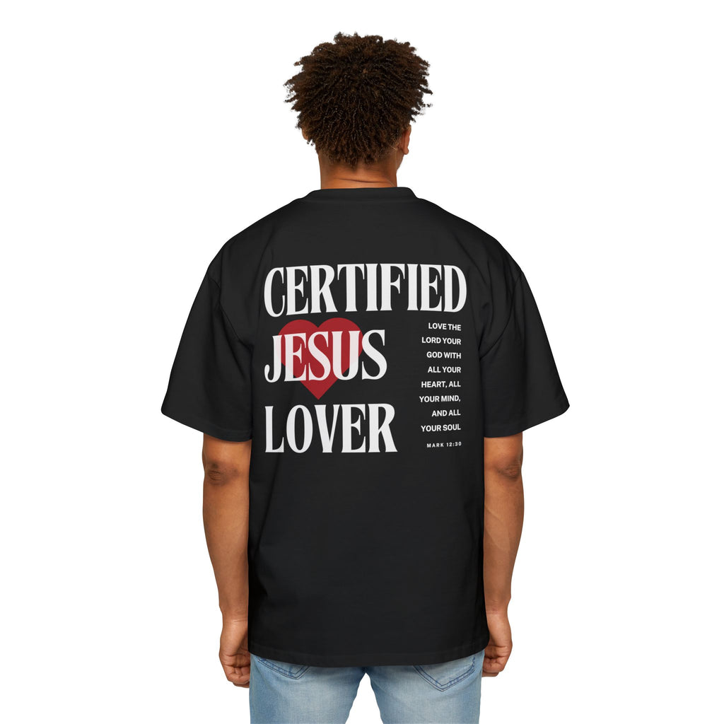 Jesus Lover | Unisex Heavy Oversized Tee