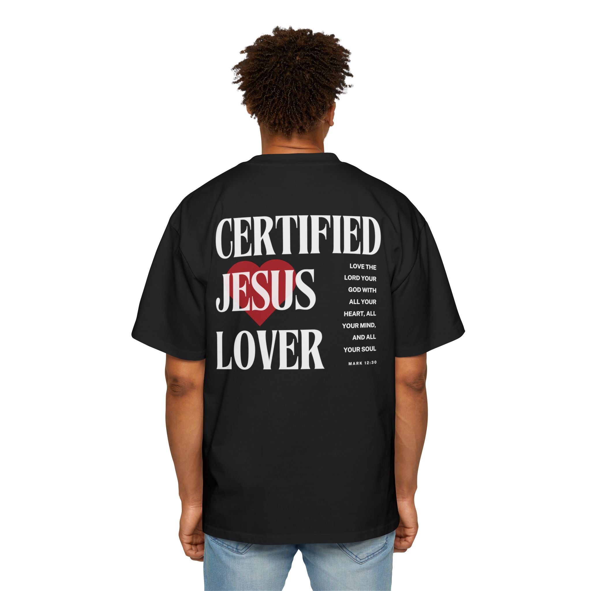 Jesus Lover | Unisex Heavy Oversized Tee