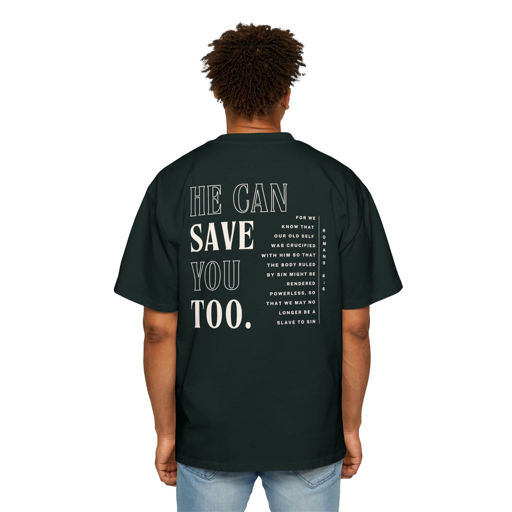 Jesus Saved Me | Unisex Heavy Oversized Tee