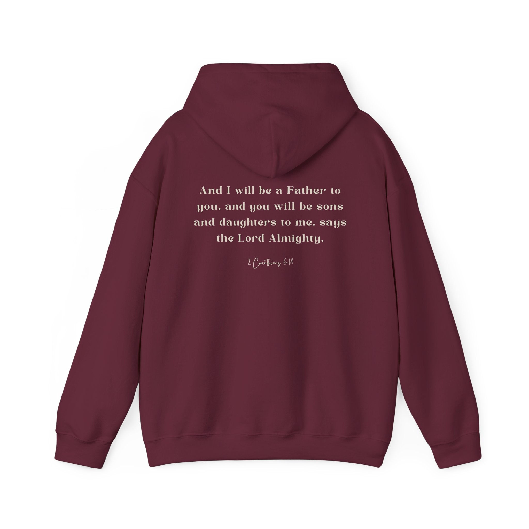Christian Hoodie — "I Belong to Jesus" with Scripture Back