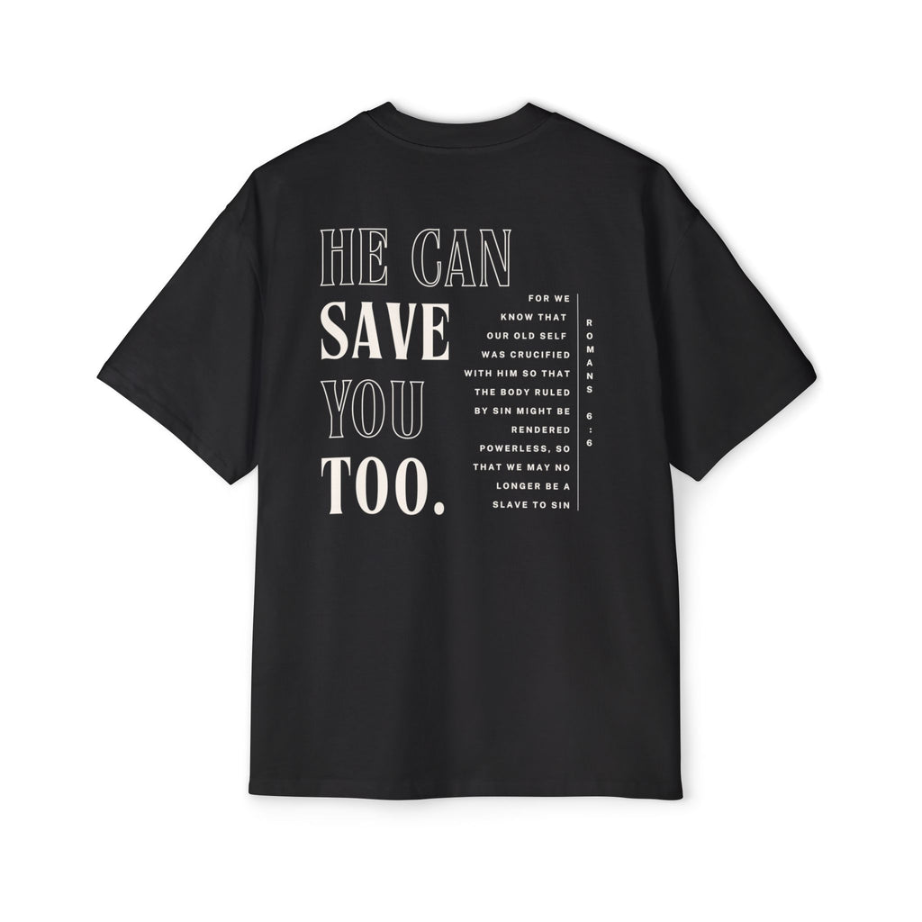 Jesus Saved Me | Unisex Heavy Oversized Tee